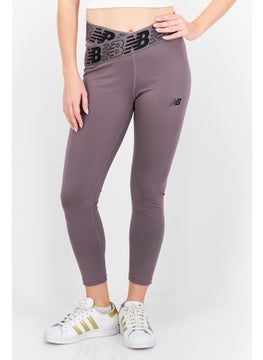 اشتري Women Sportswear Fit Brand Logo Training Leggings, Dark Grey في الامارات