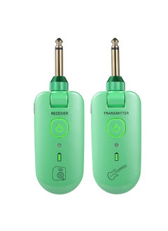 Buy double W3 Portable UHF Wireless Guitar Transmitter and Receiver Set 50M Transmission Range Audio Wireless System Built-in Rechargeable Lithium Battery in UAE