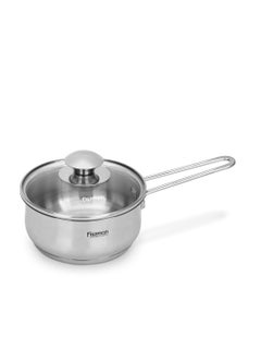 Buy Saucepan 900mL with Glass Lid, Stainless Steel 18/10 INOX304 Saucepan Gulliver Series, Induction Bottom Suitable for all Types of Stoves, Long Stay-Cool Ergonomic Handle in UAE