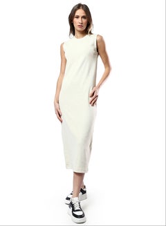 Buy Light Beige Sleeveless Slip On Summer Bodycon Dress in Egypt