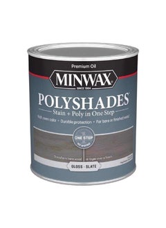 Buy Polyshades One Step Stain and Polyurethane Finish Gloss Slate 1qt 614984444 in Saudi Arabia