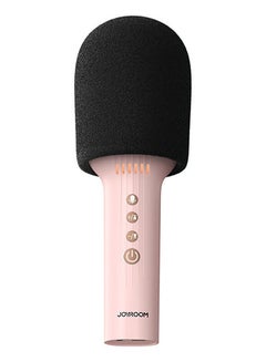 Buy Joyroom 2in1 Karaoke Mic with Speaker Bluetooth Wireless Microphone Audio with 4 sound modes and hours singing wireless Microphone Handheld Audio-Pink in Saudi Arabia