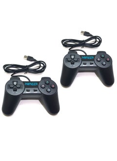 Buy 2-Set Joystick USB 2.0 Wired Game Controller Gamepad Remote Control Gaming Joypad for PC Desktop Laptop Computer Windows 11 10 8 7 in UAE