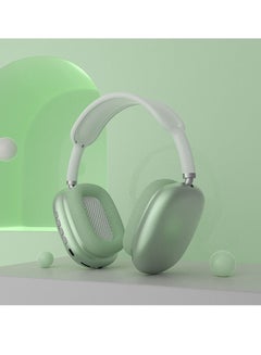 Buy New P9 bluetooth headset  wireless sports game noise reduction fresh headset universal earphone(green) in Saudi Arabia