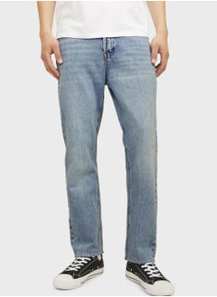 Buy Jjichris Jjorignial Stright Fit Light Wash Jeans in UAE