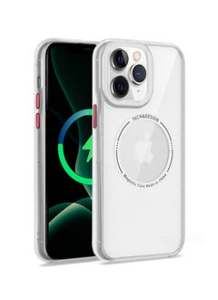 Buy MagMight iPhone 11 Pro Max Slim MagSafe Case With Wireless Charging Shockproof Anti-Fingerprint Scratch-Proof And White Edges in Saudi Arabia