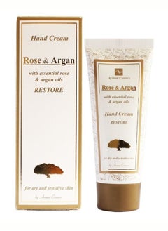 Buy Aroma Essence Hand Cream "ROSE & ARGAN" Restore with Essential Rose and Argan Oils, 75 ml in UAE