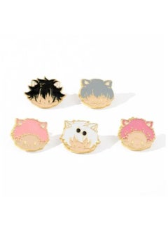 Buy Anime Jujutsu Kaisen Gojo Satoru Badges Pins Button Brooch Chest Ornament Clothing Cosplay Collection Gift in Saudi Arabia