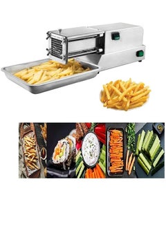 Buy LETWOO French Fry Cutter Big Capacity Electric Potato Cutter Stainless Steel Professional with 4 Blades for Commercial Home Use & Cucumbers Carrots Sweet Potatoes in UAE