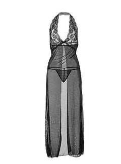 اشتري Lace Maxi Dress Pajamas Underwear Comfortable nNghtgown for Women في الامارات