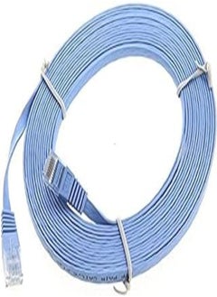 اشتري Defined RJ45 CAT6 Flat Ethernet Patch Network Lan Cable (5m, Blue) في مصر