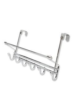 اشتري ECVV Over The Door Hook Door Hanger:Over The Door Towel Rack with 6 Hooks for Hanging Coats,Door Coat Hanger Towel Hanger Over Door Coat Rack for Towels,Clothes,Back of Bathroom في السعودية