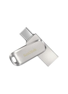 اشتري SanDisk Ultra 256GB Dual Drive Luxe Type-C 400MB/s USB 3.2 Gen 1, Silver, SDDDC4-256G-G46 في الامارات