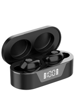 Buy Classic Nordic style wireless music game Bluetooth headset with power display touch operation TWS Bluetooth 5.2 headset Black wireless earbuds true wireless compatible apple Suitable for Android and other systems bluetooth 5 true wireless earbuds in UAE