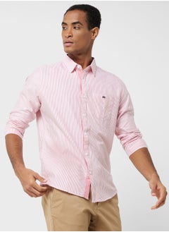 اشتري Thomas Scott Men Red Smart Slim Fit Opaque Casual Shirt في السعودية