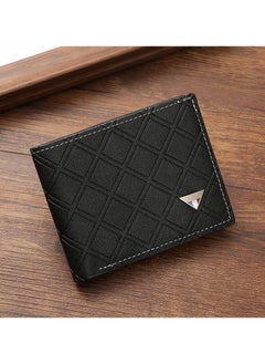 Buy New Fashion Casual Plaid Multi Card Wallet in UAE