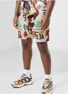 Buy Viet Cong Beer Satin Shorts in UAE