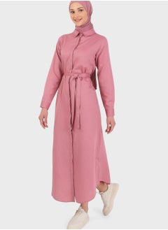 Buy Belted Shirt Dress in UAE