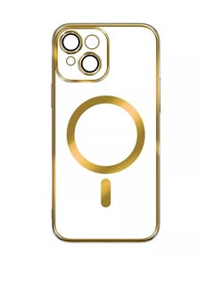 Buy iPhone 14 Case Protective Magsafe Cover For iPhone 14 6.1 Inch Golden in UAE
