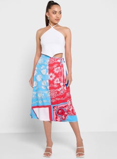 Buy Printed Midi Skirt in Saudi Arabia