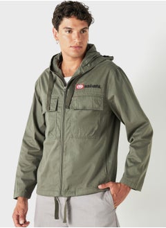 اشتري Zip Through Hooded Jacket في السعودية