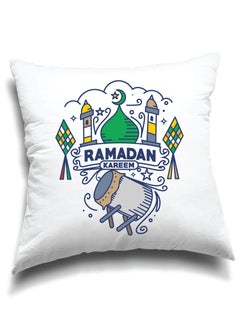 Buy Ramadan Mubarak Decorative Throw Pillows - Perfect for Ramadan Decoration - Living Room - Bedroom Decor - Ramadan Pillow Covers in UAE