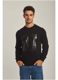 Buy Fancy Crew Neck Printed Pullover in Egypt