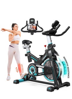 Buy D525DM Spinning Bike Magnetic Resistance Indoor Cycling Bike, Blue in Egypt