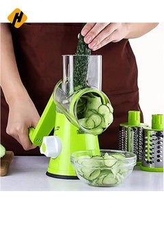 Buy 4 Pcs Vegetable Slicer 3 In 1 Handheld Spiral Rotary Drum Slicer For Vegetable Fruit Cheese Nut in Saudi Arabia