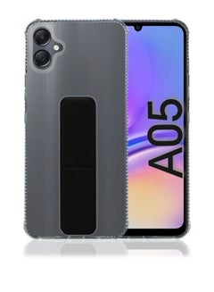Buy Case Cover For Samsung Galaxy A05 With Magnetic Hand Grip 3 in 1 Clear / Black in Saudi Arabia