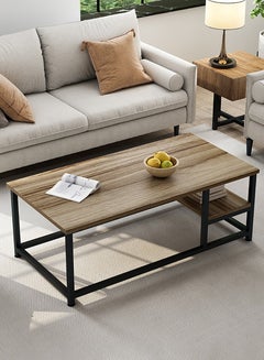 Buy 120*60*42cm Coffee Table Simple European Style Double Layer MDF Engineering Board Home Sofa Centre Table For Living Room in Saudi Arabia