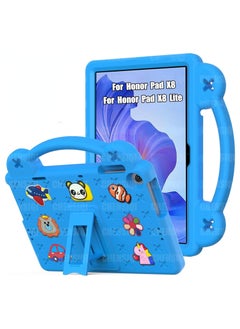 Buy Kids Case Compatible with Honor Pad X8 / X8 Lite 10.1 inch 2022, Heavy Duty EVA Foam Shockproof Cover Kids Proof Tablet Case with Stand (Blue) in Saudi Arabia