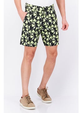 Buy Men Allover Print Basic Short, Black Combo in UAE