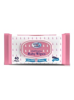 Buy Ultra Soft & Gentle Baby Wet Wipes for Sensitive and Delicate Skin - 40 Wipes in UAE