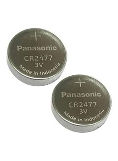 Buy 2-Pieces Panasonic CR2477 Lithium 3V Indonesia Batteries in UAE