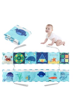 اشتري Black and White Cloth Books   High Contrast Baby Cloth Book for Early Education, Infant Tummy time Mat, Three Dimensional Can Bitten and Tear Not Rotten Paper 0 3 Y Baby Toys Underwater World في الامارات