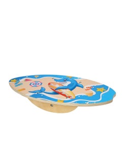 Buy Wooden Balance Board - Wobble Board for Kids Boys and Girls Gifts for ages 3+ Body Balance Training, Natural Wood Rocker Board Open-Ended Learning Toy for Outdoor Activities Classroom in UAE