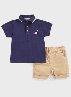 Buy Kids Essential Polo & Shorts Set in UAE