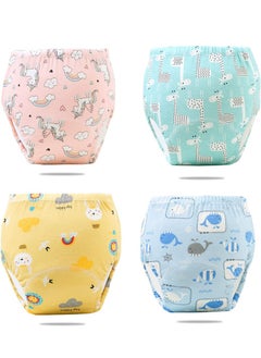 Buy 4 pieces 6 Layer Breathable Cotton Training Baby Potty Training Pants, Breathable Potty Training Underwear in Saudi Arabia