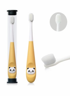 اشتري Toothbrush for Kids, Extra Soft Nano Toothbrush for Toddlers and Children BPA Free Kids Toothbrush with Protective Case for Toddler for 1-3 Years Old في السعودية