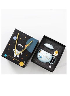 Buy Astronaut Cup Space Embossed Planet Mug 13.52oz Ceramic Coffee Mugs with Lid And Spoon Gift Box Cute Ceramic Coffee Mug Unique Gift Birthday For Girl Boy Women Men (Light Blue) in Saudi Arabia