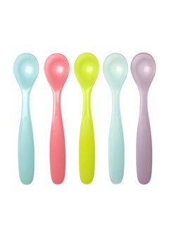 اشتري Pack Of 5 Soft, Flexible Spoons, 0 Months+ في الامارات