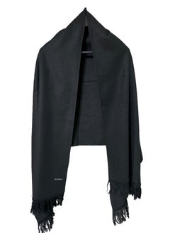 Buy Solid Wool Winter Scarf/Shawl/Wrap/Keffiyeh/Headscarf/Blanket For Men & Women - XLarge Size 75x200cm - Black in Egypt