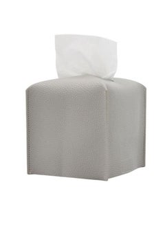 Buy Decorative PU Leather Tissue Box Holder, Modern Square Tissue Box in UAE