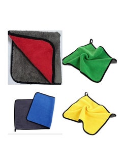 Buy 4-Piece Car Drying Towel Set in Saudi Arabia