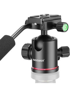 Buy Heavy Duty Camera Tripod Ball Head With Handle And 1/4 Inch Quick Shoe Plate, 360 Degree Panoramic Head For Tripod, Monopod, Slider, Dslr Camera, Camcorder, Load Up To 17.6 Pounds/8 Kilograms in Saudi Arabia