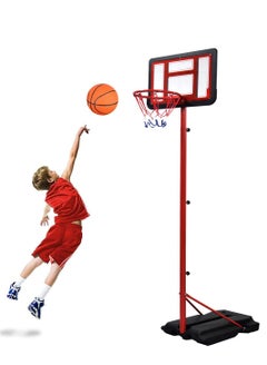 Buy Basketball Hoop & Stand Set With Sturdy Base | Adjustable Stand Height 145cm-250cm in UAE