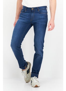 Buy Men Regular Fit Wash Non-Stretchable Denim, Blue in Saudi Arabia