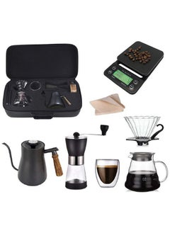 Buy V60 Drip Coffee Maker Set With Travel Bag Black in Saudi Arabia