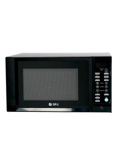 اشتري SPJ Microwave Oven 43L, 1000W With 6 Power Levels, Digital Microwave, 99 Minutes Timer, Grill 1300W, Easy to Use, Color - BLACK, MWBLU-43L007 في الامارات